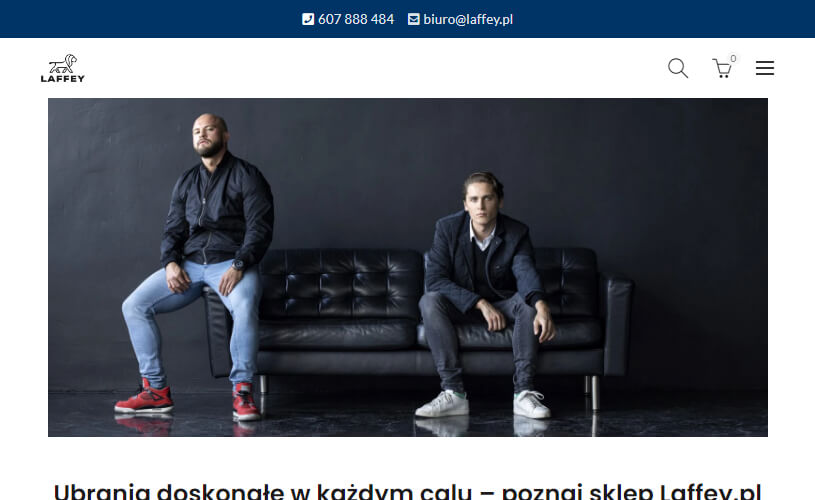 Projekt strony Laffey.pl
