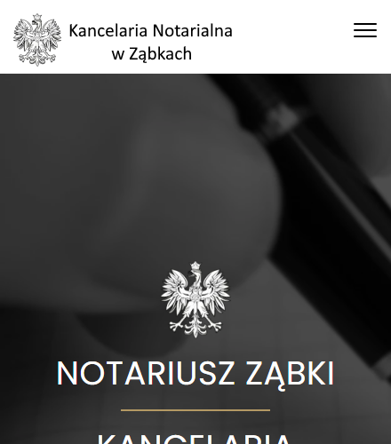 Projekt strony Kancelaria-Notarialna-Zabki.pl
