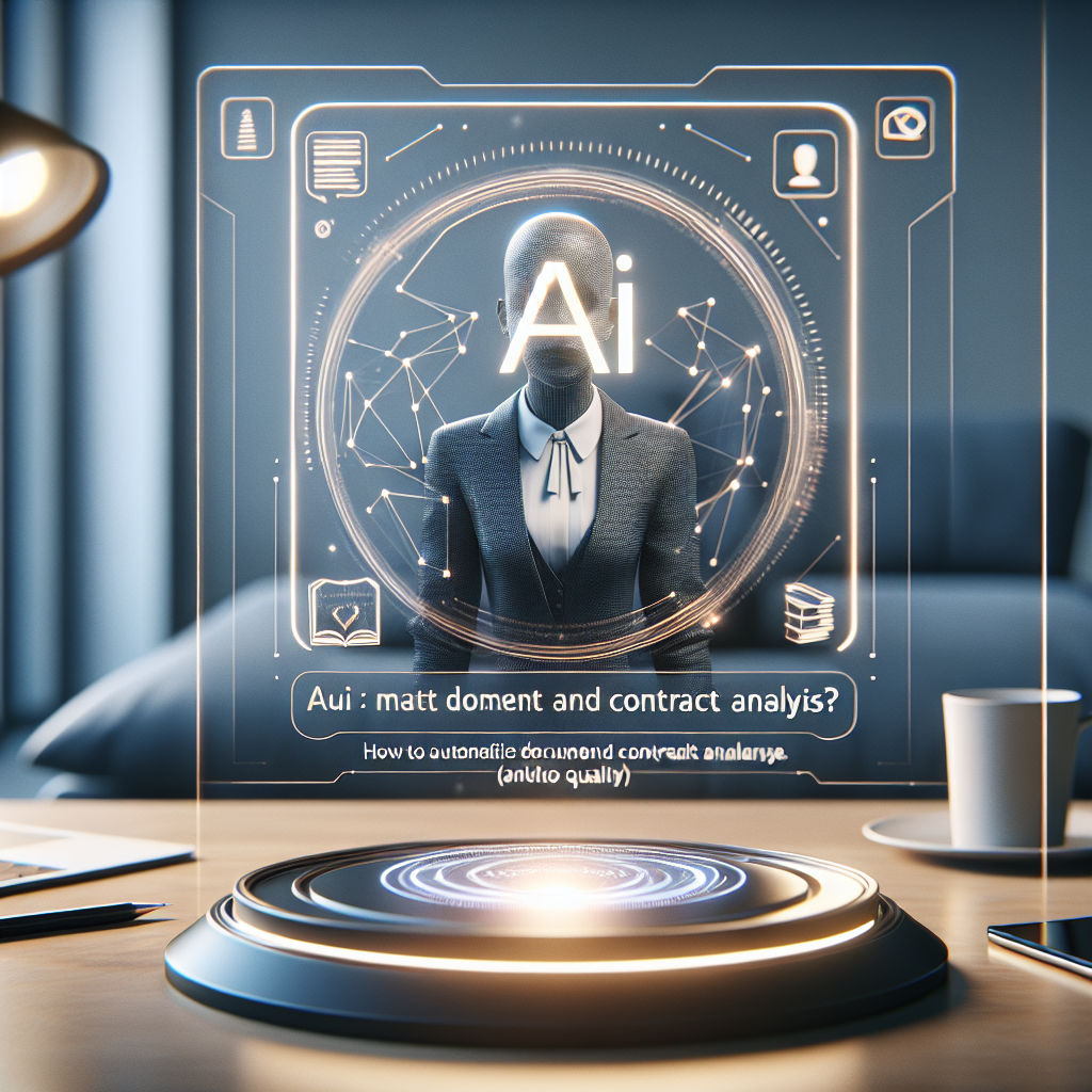 AI dla prawników – jak zautomatyzować analizę dokumentów i umów